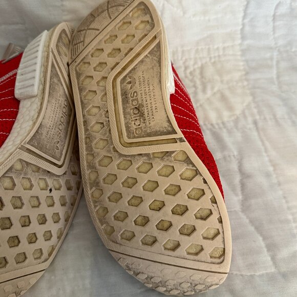 Adidas NMD R1 Active Red Sneaker Size 9 - Picture 6 of 14